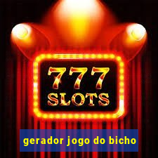 gerador jogo do bicho